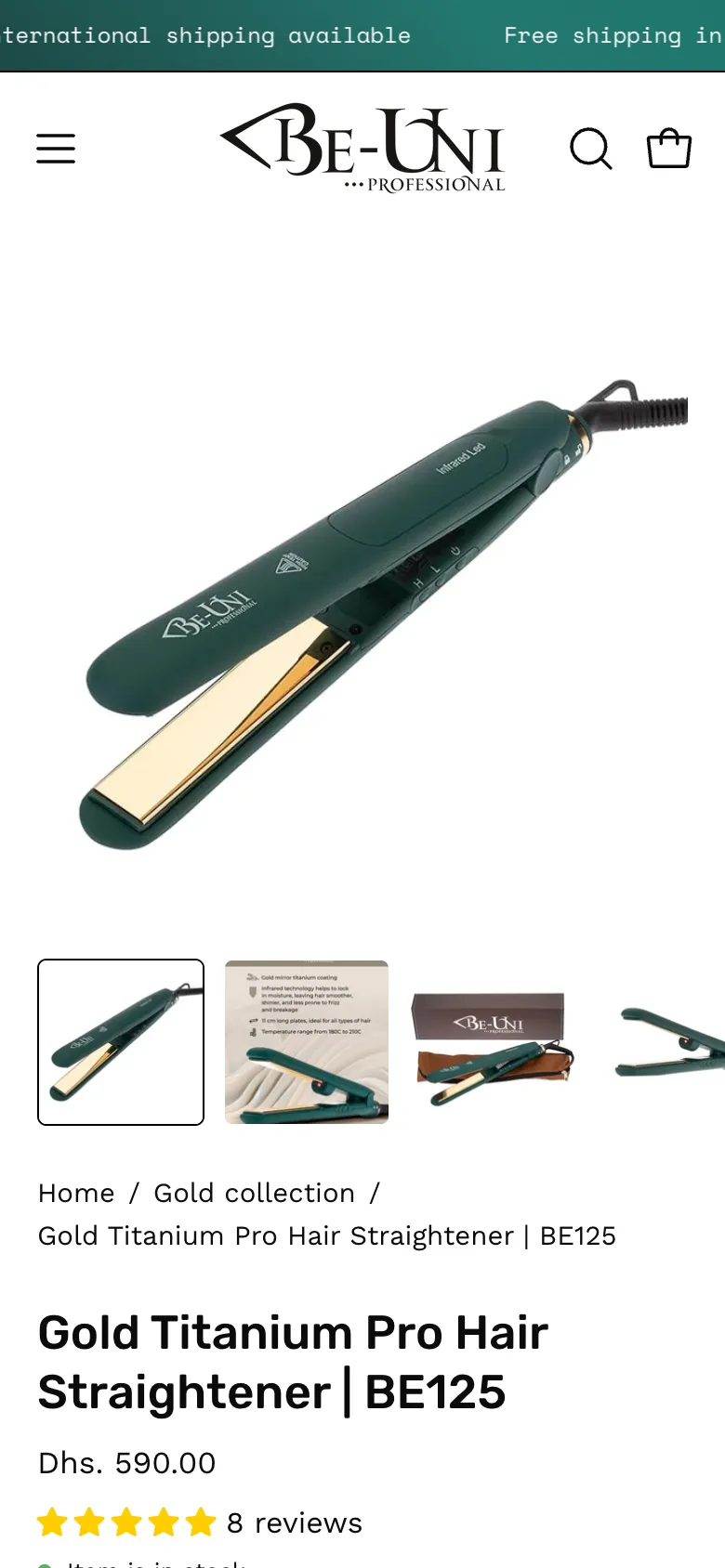 The BE125 straightener on a phone: product photos, the price and its reviews
