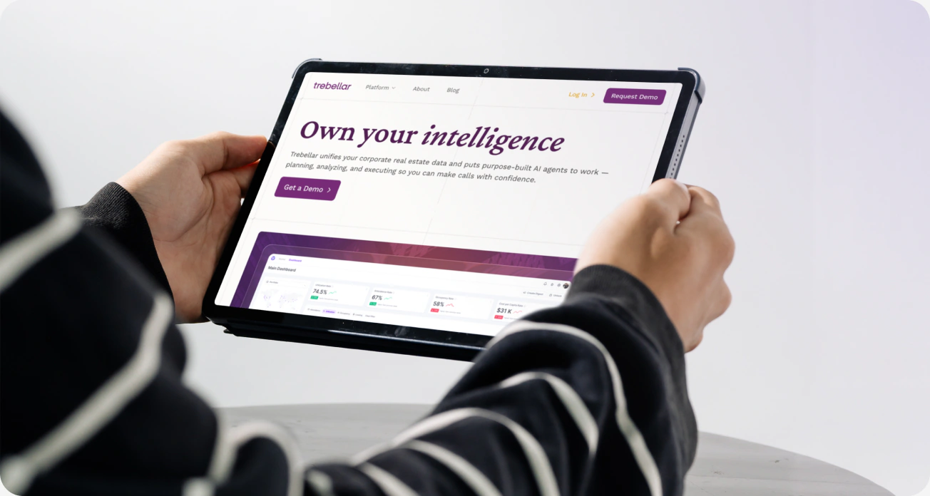 The Trebellar platform on a tablet